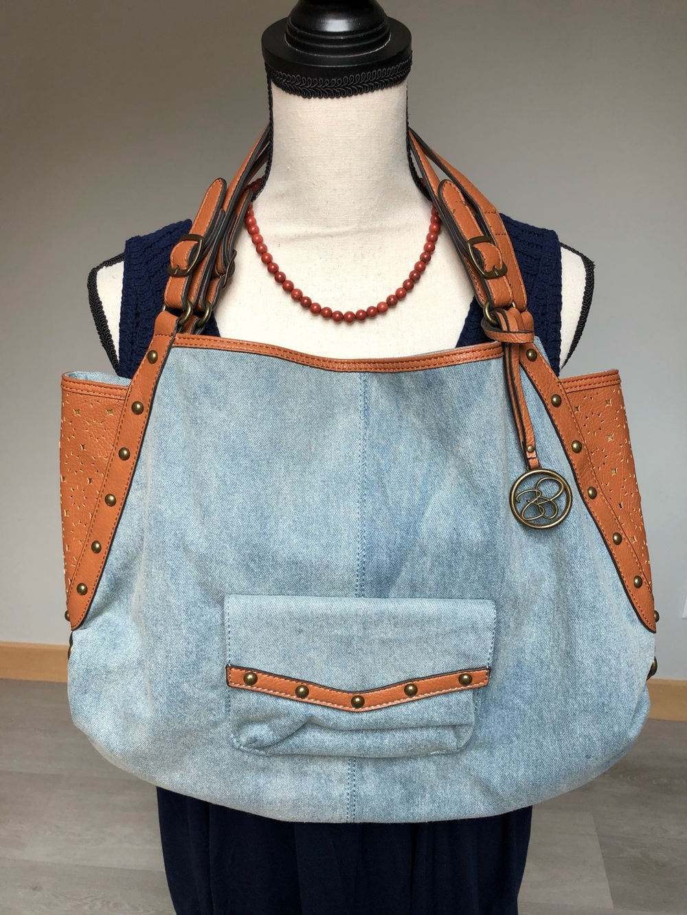 Vintage Y2K Jessica Simpson Denim Statement Bag